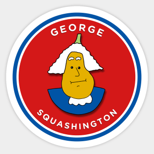 George Squashington Washington Sticker